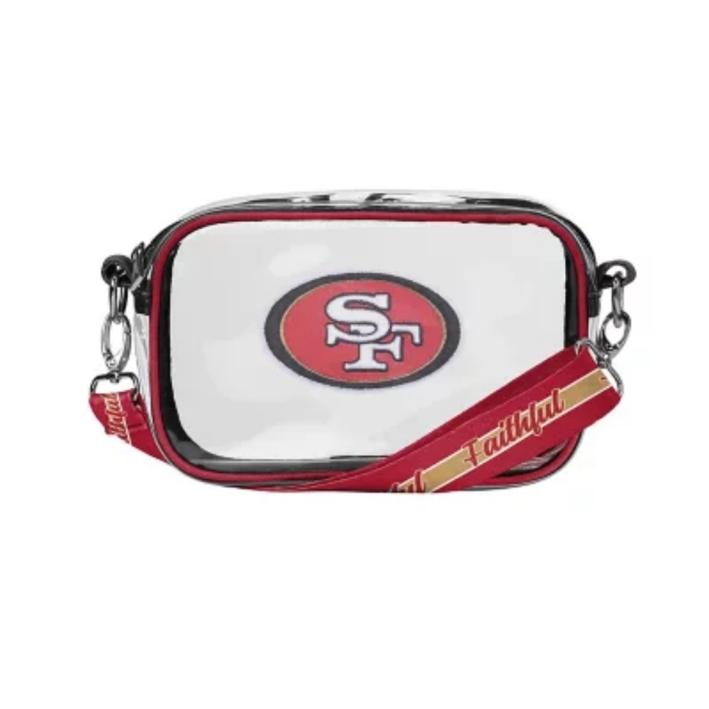 SF 49ers Clear Crossbody Camera Bag - Picture 2 of 5